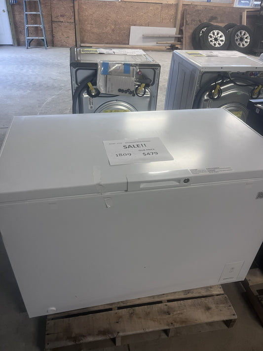 #1809- Frigidaire 15-cu ft Garage Ready Chest Freezer Convertible to Refrigerator ( White )