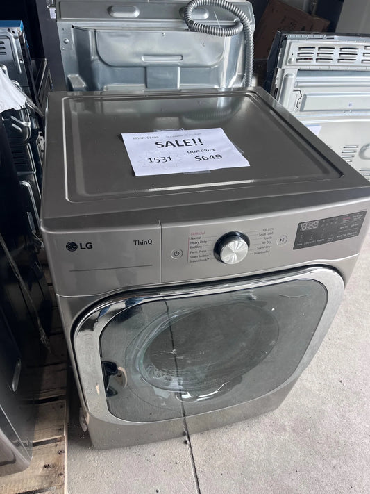 #1531- LG Mega Capacity 9.0cuft Electric Dryer Stackable