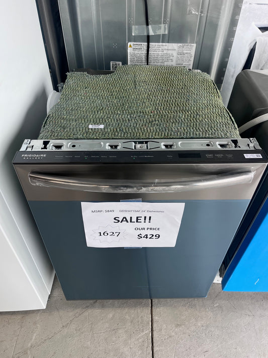 #1627- Frigidaire Gallery 24-in Top Control Built-in Dishwasher With Third Rack ( Fingerprint Resistant Stainless Steel ) ENERGY STAR, 47-Decibel