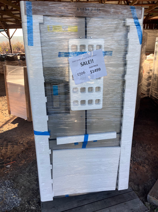 #1706- Frigidaire Gallery 36 in. 23 cu. ft. Counter Depth French Door Refrigerator in Smudge-Proof Stainless Steel
