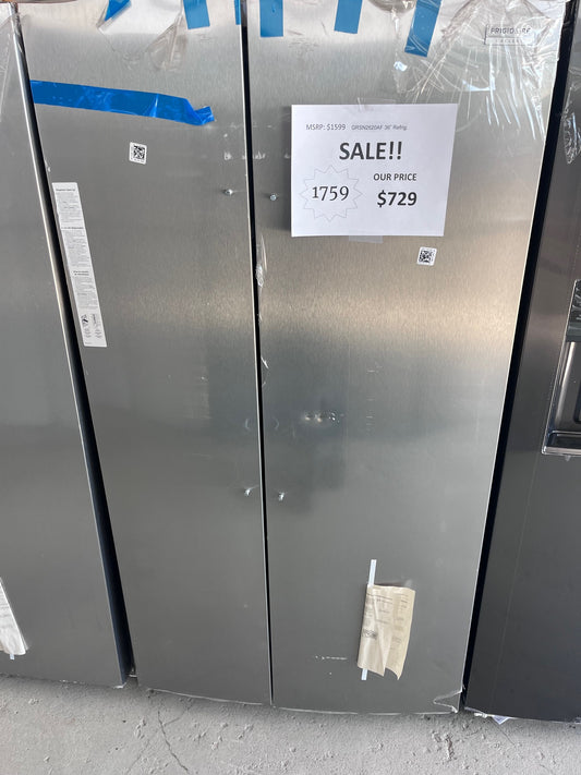 #1759- Frigidaire Gallery 36 in. 26 cu. ft. Standard Depth Side-by-Side Refrigerator in Stainless Steel with Internal Water Dispenser